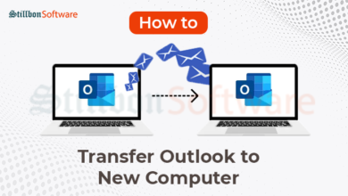 transfer outlook to new computer