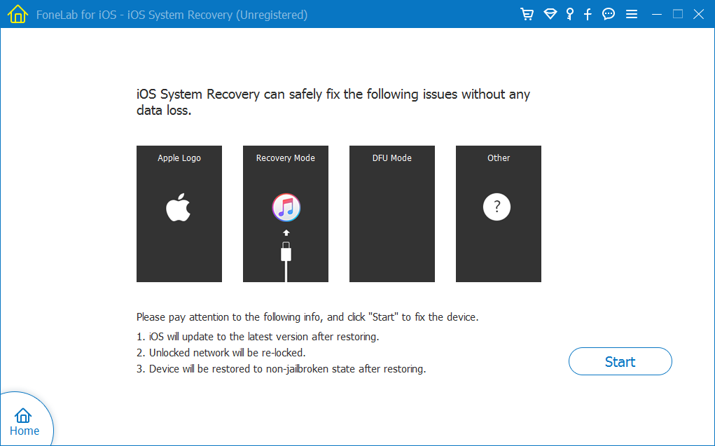 Fonelab iOS System Recovery